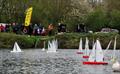 Barrie Martin 49 takes advantage of the port tack lift at the start with Buzz Coleman 17 away well at the starboard end - DF95 Ash Trophy at Guildford (Abbey Meads) © Roger Stollery