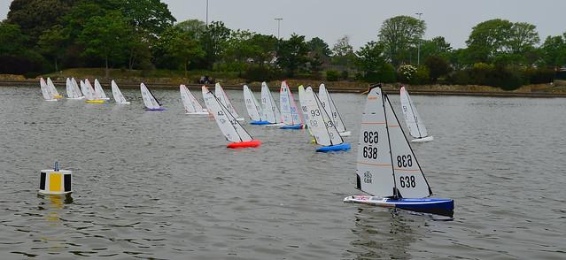 DF95 Nationals at Eastbourne photo copyright Dave Pickett taken at Eastbourne & District Model Yacht Club and featuring the DF95 class