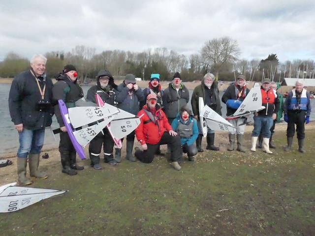 Huntingdon Radio Yacht Club Red Nose Day Challenge photo copyright Andy Start taken at Huntingdon Radio Yacht Club and featuring the DF95 class