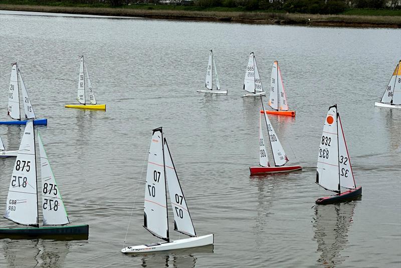 DF95 Spring Series at East Kent RSC - a pre-start during Event 4  photo copyright Mike Brand taken at East Kent Radio Sailing Club and featuring the DF95 class
