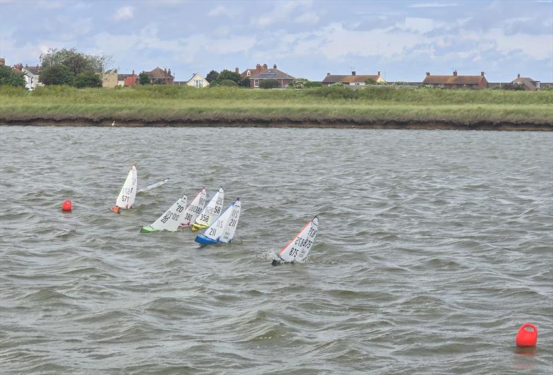 Depleted fleet starting Race 8 during DF95 Spring Series event 9 at Barton's Point - photo © Jim LaRoche