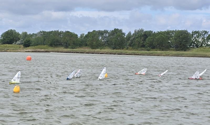 Dave leading Peter, Mike, Rob Owens and Rob M to the spreader mark during DF95 Spring Series event 9 at Barton's Point - photo © Jim LaRoche