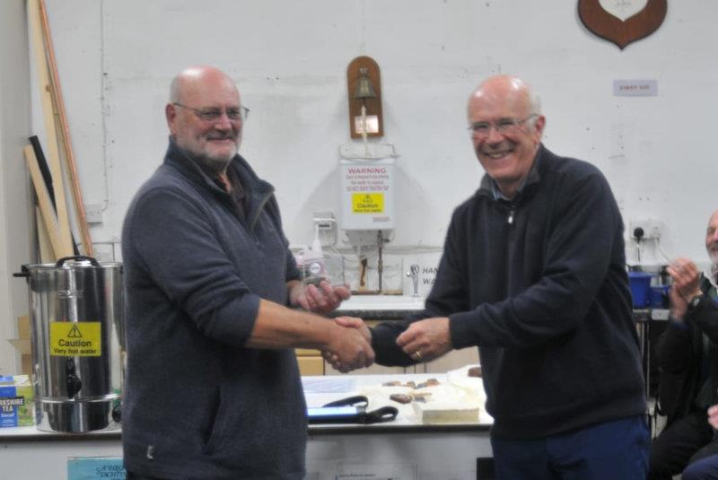 Nigel Barrow wins the DF95 Met and Southern Travellers Series  photo copyright Terry Connell taken at Eastbourne & District Model Yacht Club and featuring the DF95 class