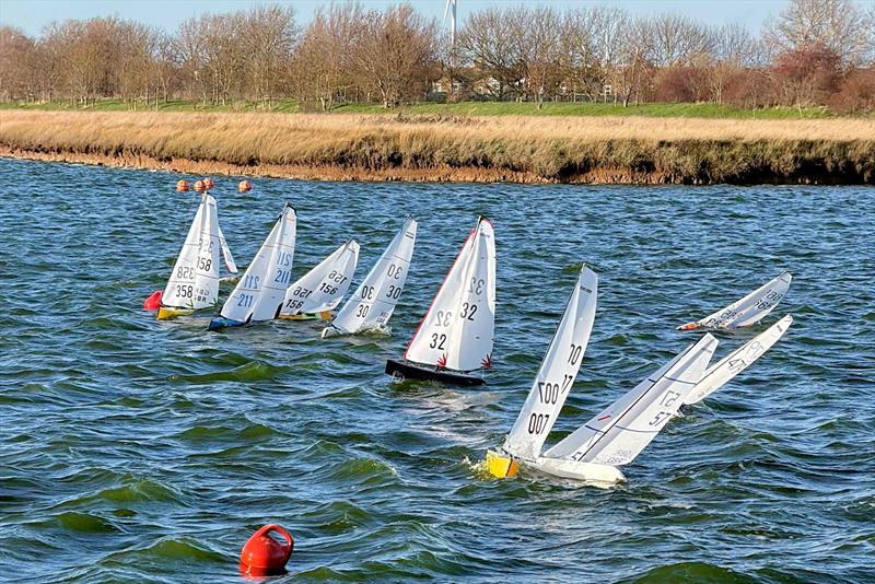 First start sequence - moment 3 - DF95 Autumn Series at Barton's Point week 9 photo copyright Mike Brand taken at East Kent Radio Sailing Club and featuring the DF95 class