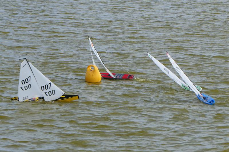Windward Mark Rounding - DF95 Spring Series at Barton's Point week 4 - photo © Alan Hounsell