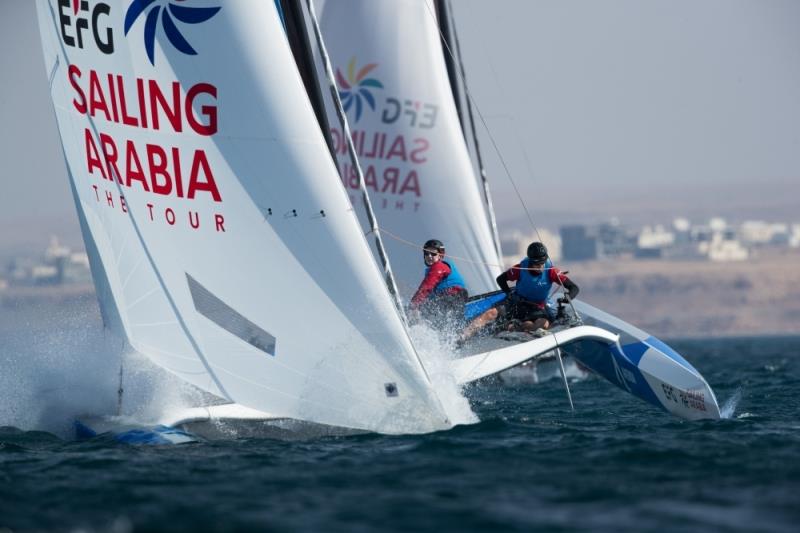 EFG Sailing Arabia The Tour on February 14th, in the city of Sur, Oman photo copyright Lloyd Images taken at Oman Sail and featuring the Diam 24OD class