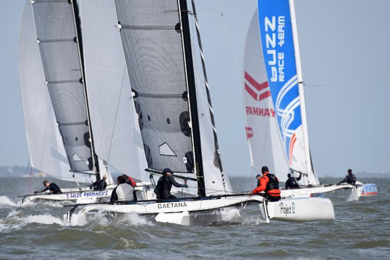 A successful first day for Riccardo Pavoncelli's Diam 24 Gaetana 3 - 2018 Vice Admiral's Cup  photo copyright Rick Tomlinson taken at Royal Ocean Racing Club and featuring the Diam 24OD class
