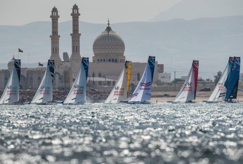 EFG Sailing Arabia The Tour on February 14th, 2018 in the city of Sur, Oman photo copyright Lloyd Images taken at Oman Sail and featuring the Diam 24OD class