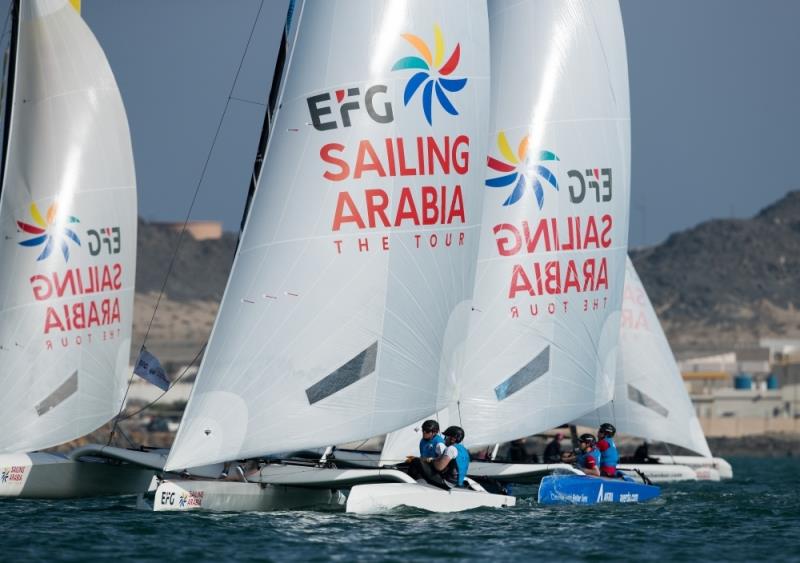 EFG Sailing Arabia The Tour on February 11th, 2018 in Masirah, Oman photo copyright Lloyd Images taken at Oman Sail and featuring the Diam 24OD class