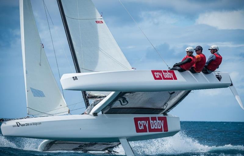Diam 24, Cry Baby, dominated CSA 3 fleet in 2022 Caribbean Multihull Challenge photo copyright Laurens Morel taken at Sint Maarten Yacht Club and featuring the Diam 24OD class