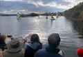 Spectators flock to watch the hilarious 24 hour Salterns Sailathon © Tanya Baddeley