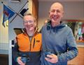 Jude O'Reilly (L) and Pat McGoldrick with their mugs - Viking Marine Dun Laoghaire Frostbites week 1 &copy; Frank Miller