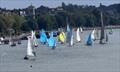 View from the bridge - Minima Regatta fills the Kingston reach &copy; Eileen Barry