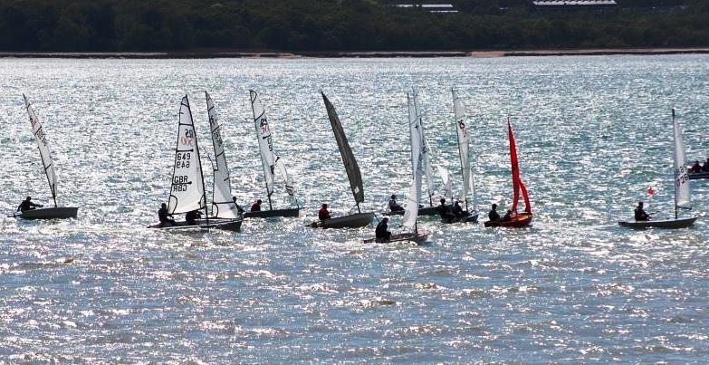 A Wednesday evening race at a popular South Coast club may look like the bill of lading for Noah's Ark (Just two of any given species – or classes!) but this is the reality of the grassroots sport - photo © Dougal Henshall