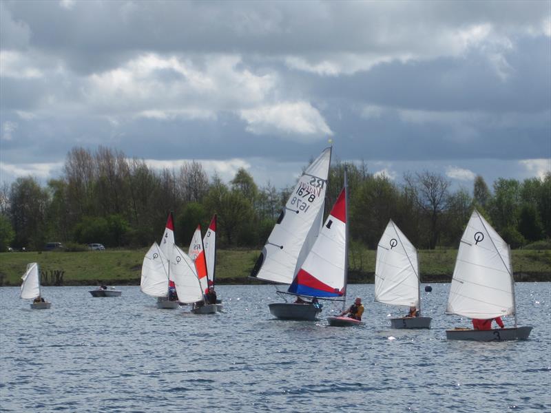 Follow the Leader at Ripon Sailing Club photo copyright Jane Hall taken at Ripon Sailing Club and featuring the Dinghy class