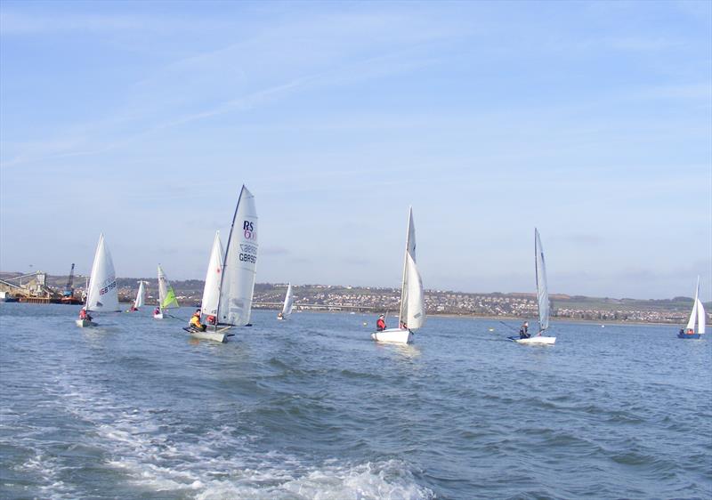 Dinghy racing at Tudor SC photo copyright Richard Barnes taken at Tudor Sailing Club and featuring the Dinghy class