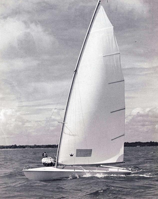 Paul Elvström helming the ground-breaking Trapez dinghy photo copyright David Thomas family taken at  and featuring the Dinghy class