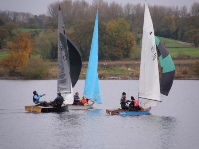 Shotwick Lake Open Frostbite Series photo copyright John Nield taken at Shotwick Lake Sailing and featuring the Dinghy class