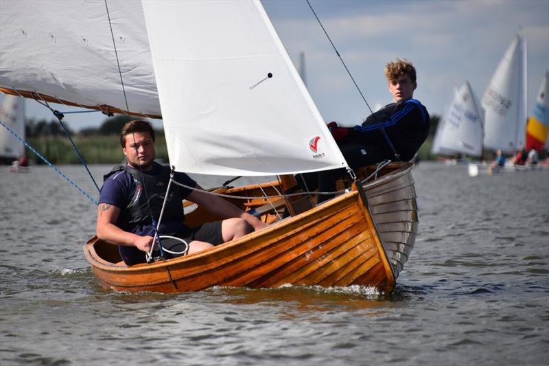 George Curtis and Andrew Morgan, winners of the Whelpton Trophy for best double-hander, at the Broadland Youth Regatta photo copyright Trish Barnes taken at Waveney & Oulton Broad Yacht Club and featuring the Dinghy class