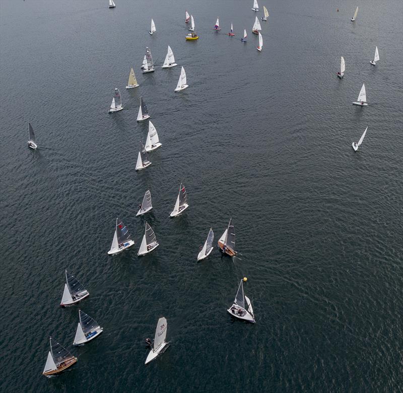 Some of the fleet during Notts County's First of the Year Race 2019 in aid of the RNLI photo copyright David Eberlin taken at Notts County Sailing Club and featuring the Dinghy class
