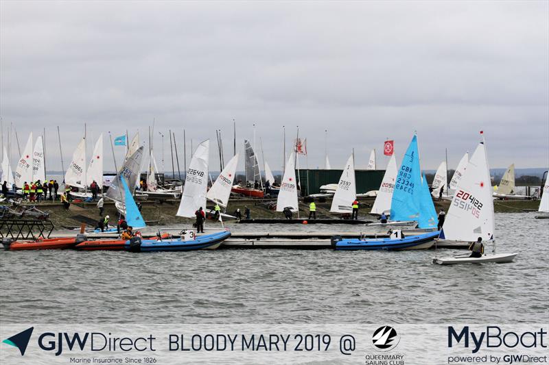 GJW Direct Bloody Mary 2019 photo copyright Mark Jardine taken at Queen Mary Sailing Club and featuring the Dinghy class