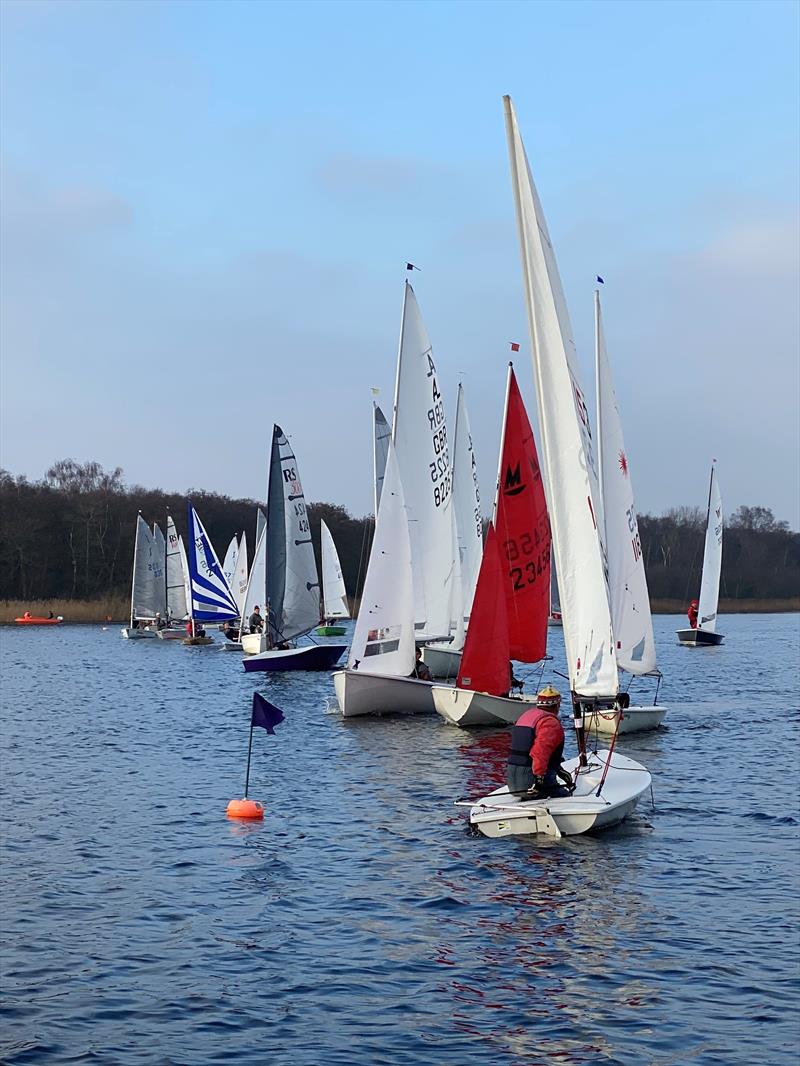 Rollesby Broad Sailing Club New Year's Open 2020 photo copyright Sallis Family taken at Rollesby Broad Sailing Club and featuring the Dinghy class