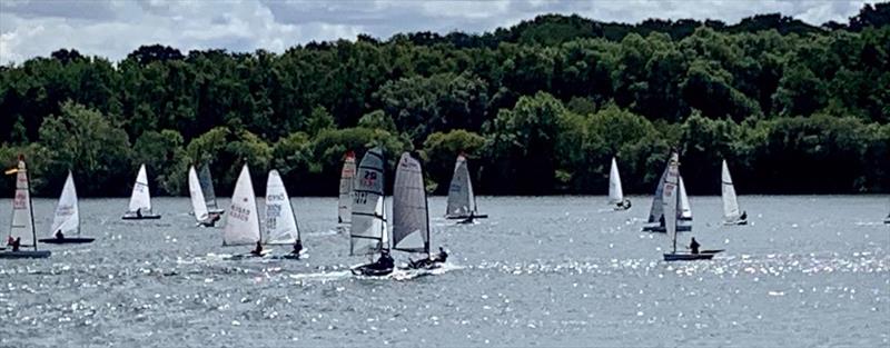 Club racing at Burghfield photo copyright Kevin Butler taken at Burghfield Sailing Club and featuring the Dinghy class