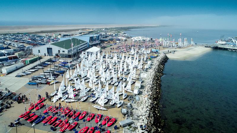 Dinghies rigged at the WPNSA photo copyright WPNSA taken at Weymouth & Portland Sailing Academy and featuring the Dinghy class