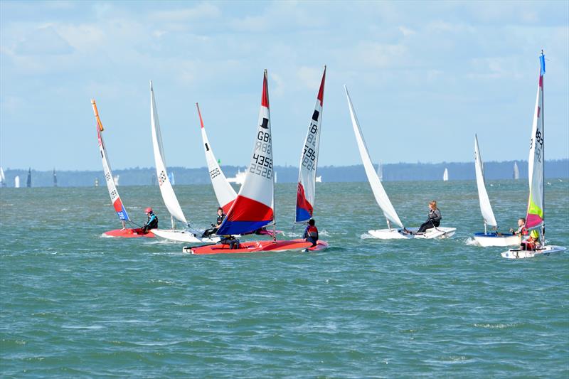 Stokes Bay Sailing Club Cadets - photo © Lorraine Bugden