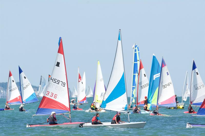 Stokes Bay Sailing Club Cadets - photo © Lorraine Bugden