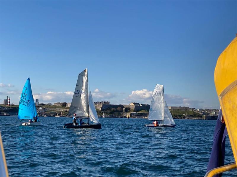 Port of Plymouth Sailing Association Thursday Evening Dinghy Series day 1 photo copyright Nicola Davies taken at Royal Western Yacht Club, England and featuring the Dinghy class