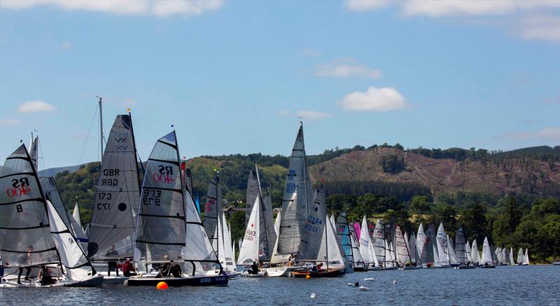Saturday start in the 2019 Birkett photo copyright Tim Olin / www.olinphoto.co.uk taken at Ullswater Yacht Club and featuring the Dinghy class