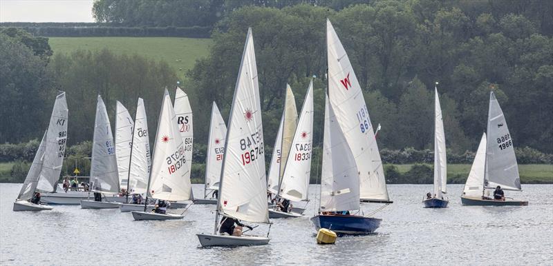 First race slow handicap start at Notts County Charity race photo copyright David Eberlin taken at Notts County Sailing Club and featuring the Dinghy class