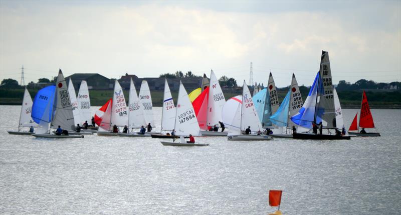 Start of the Dyer Cup at Blackwater photo copyright Peter Gould taken at Blackwater Sailing Club and featuring the Dinghy class