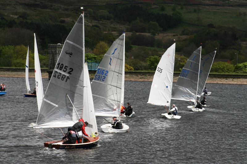 North West Senior Travellers Round 2 at Delph photo copyright Dave Woodhead taken at Delph Sailing Club and featuring the Dinghy class
