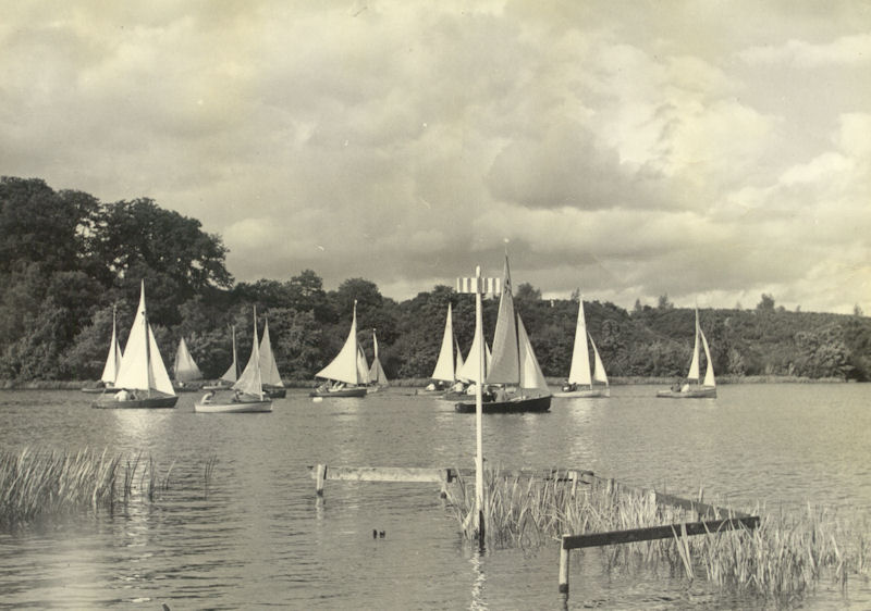 Frensham Pond Sailing Club Coronation weekend racing in 1953 photo copyright FPSC taken at Frensham Pond Sailing Club and featuring the Dinghy class