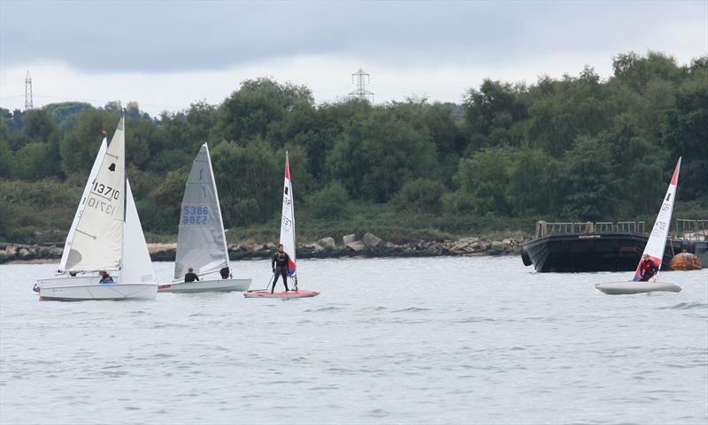 The 2013 Battle of the Classes race at the PSP Southampton Boat Show is abandoned due to no wind photo copyright Mark Jardine taken at  and featuring the Dinghy class