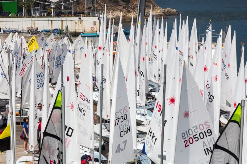 A sea of sails on land - Hong Kong Race Week - photo © RHKYC / Guy Nowell