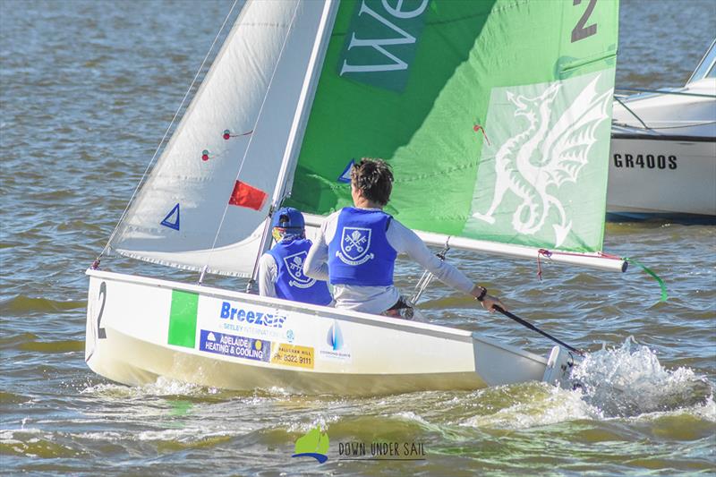 St Peter's College sailors off the start - 2018 South Australian Secondary Schools Team Sailing Championship - photo © Harry Fisher