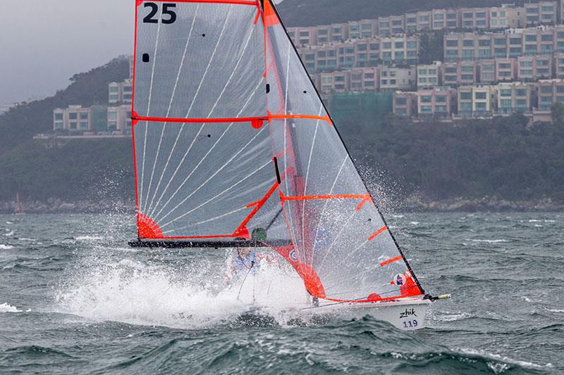 Hong Kong Raceweek 2019. 29er. Augustin Clot and Adam Pheasant (HKG), 2nd photo copyright RHKYC / Guy Nowell taken at Royal Hong Kong Yacht Club and featuring the Dinghy class