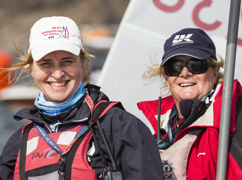 Under the watchful eyes of the Jury... Hong Kong Raceweek 2019 photo copyright RHKYC / Guy Nowell taken at Royal Hong Kong Yacht Club and featuring the Dinghy class