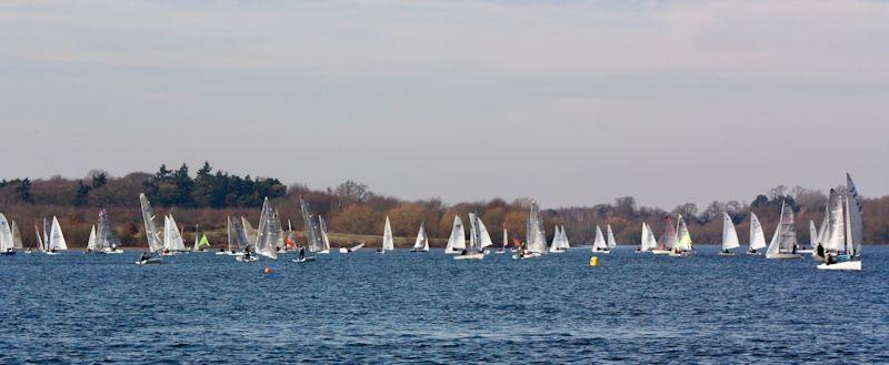 Spot your boat? - week 7 of the Alton Water Fox's Chandlery Frostbite Series photo copyright Bill Hughes taken at Alton Water Sports Centre and featuring the Dinghy class