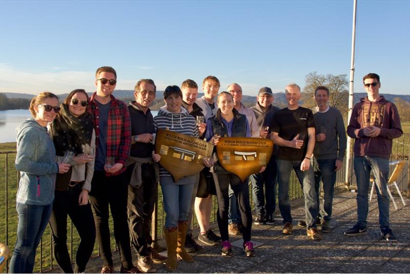 Prizewinners at the Bough Beech SC Icicle Open Series photo copyright James Maynard taken at Bough Beech Sailing Club and featuring the Dinghy class