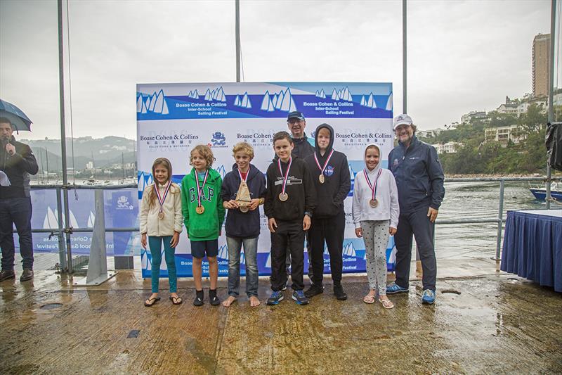 Division A 4th Place Kellett School - 2019 Boase Cohen & Collins Inter-School Sailing Festival photo copyright RHKYC / Guy Nowell taken at Royal Hong Kong Yacht Club and featuring the Dinghy class