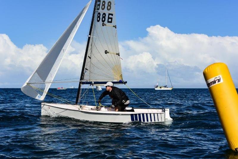 Ian MacRobert sailing his Extra to 2nd place overall in the dinghy class - Admirals' Regatta 2019 - photo © Alec Smith / www.imagemundi.com/