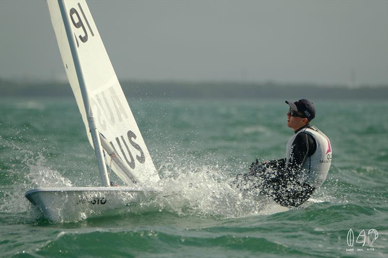 2019 Musto Queensland Youth Regatta photo copyright Mitch Pearson / Surf Sail Kite taken at Royal Queensland Yacht Squadron and featuring the Dinghy class
