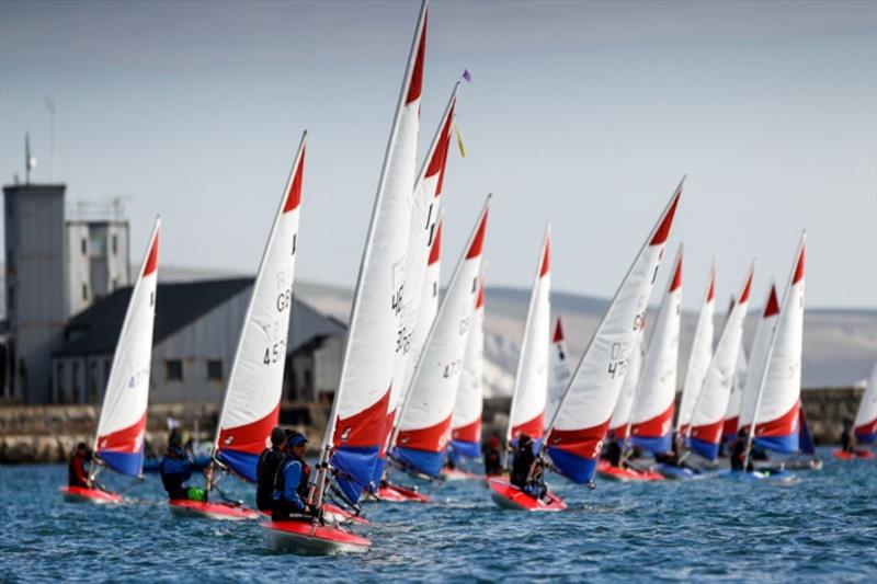 The RYA National Junior Championships 2018 photo copyright Paul Wyeth taken at Weymouth & Portland Sailing Academy and featuring the Dinghy class