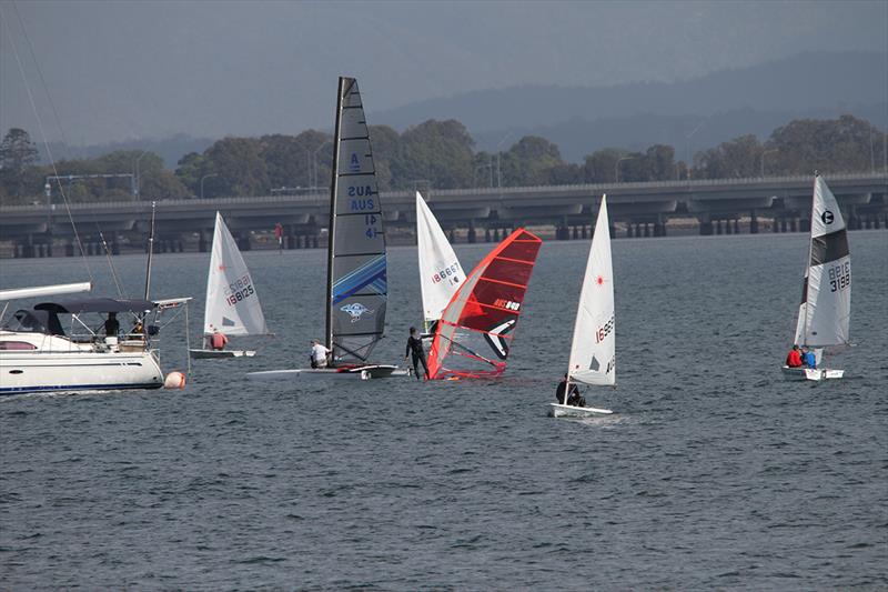 Catamaran and dinghy senior and junior fleet action at WinterBash - photo © Mark Dawson