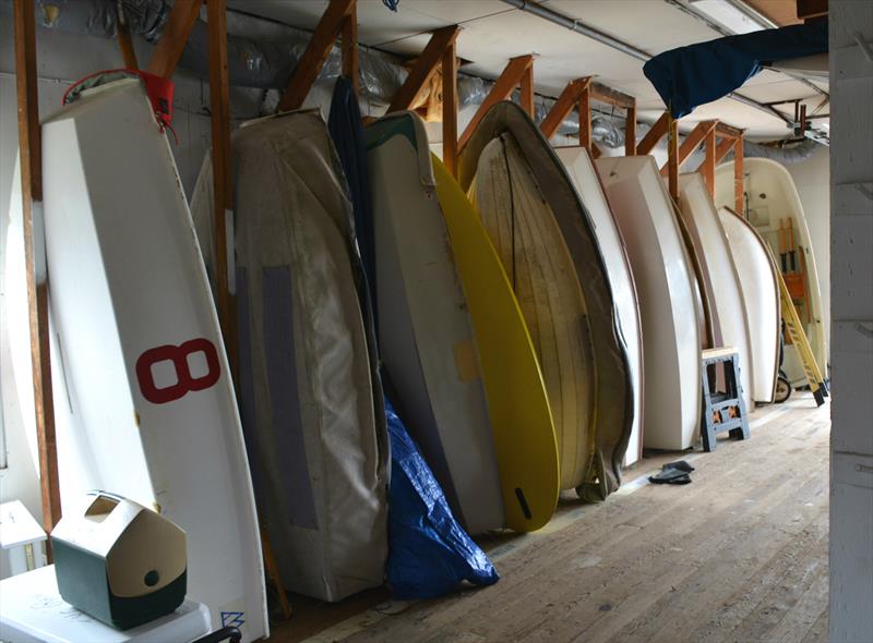 Dinghy storage at the Inverness Yacht Club - photo © Image courtesy of Kimball Livingston