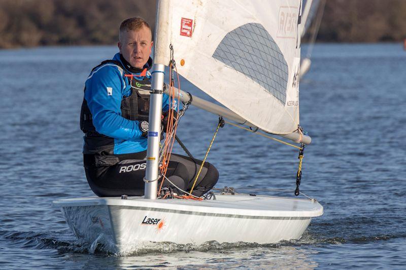 Third place Garry Knott in the County Cooler 2020 photo copyright David Eberlin taken at Notts County Sailing Club and featuring the Dinghy class